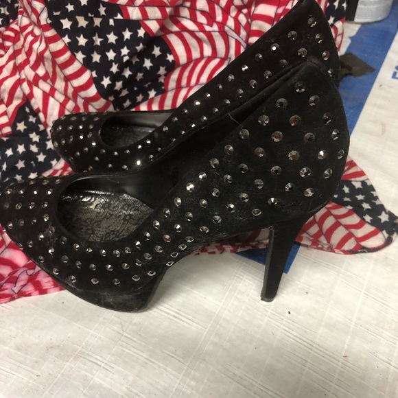 Black Rhinestone platform - Picture 3 of 4